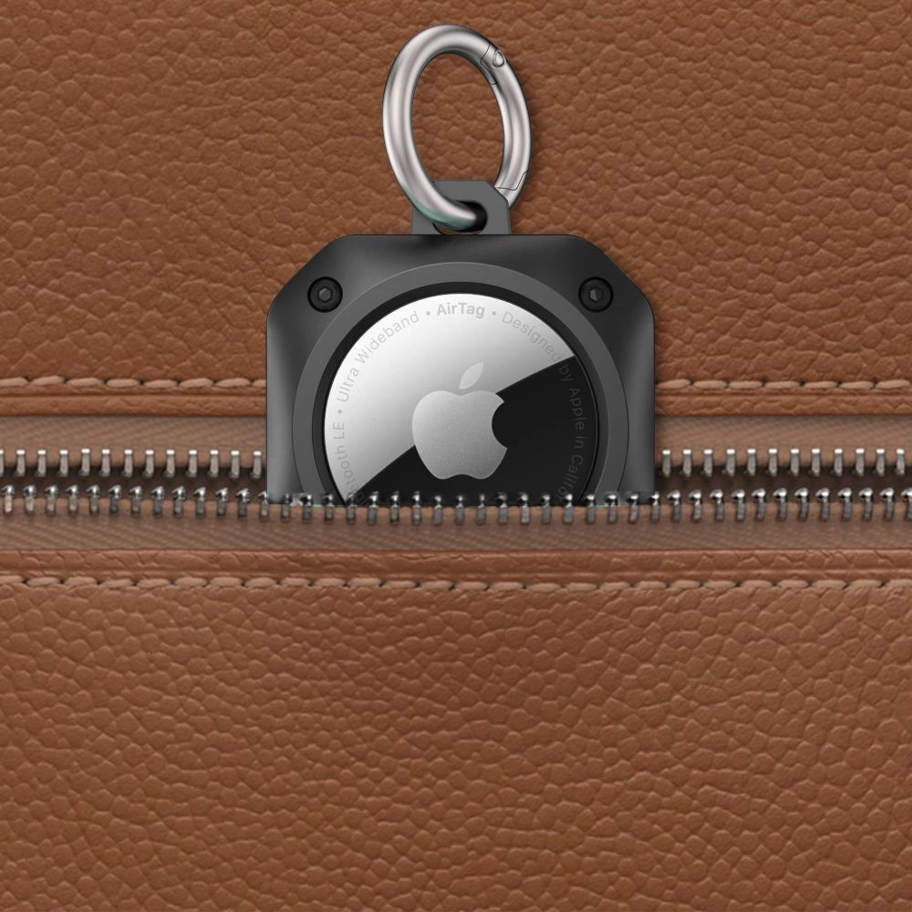 Tech-Protect Rough Pro Case for Apple AirTag with Ring - Blackeng