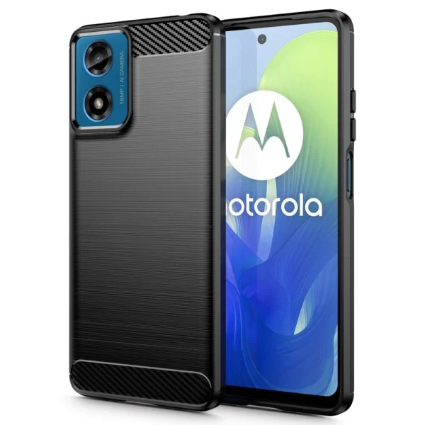 Tech-Protect TPUCarbon Case for Motorola Moto G24 / G24 Power / G04 - Blackeng