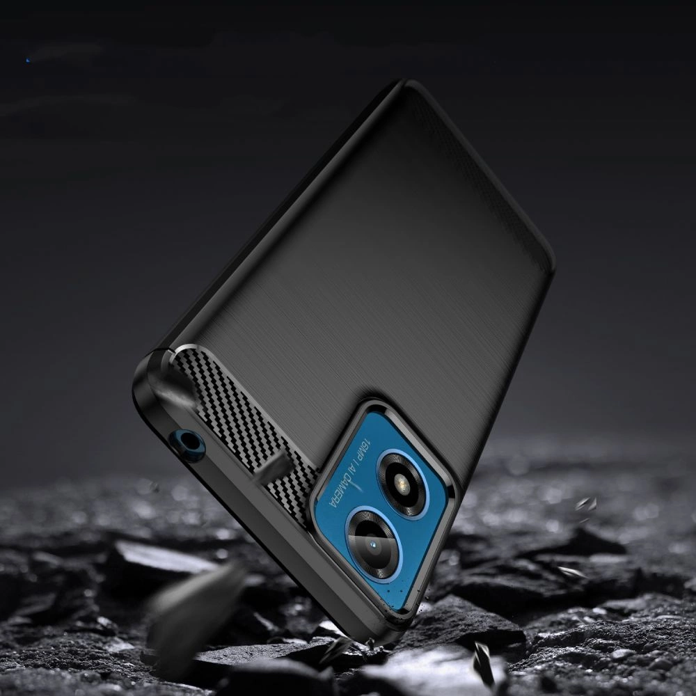 Tech-Protect TPUCarbon Case for Motorola Moto G24 / G24 Power / G04 - Blackeng