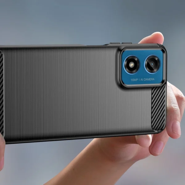 Tech-Protect TPUCarbon Case for Motorola Moto G24 / G24 Power / G04 - Blackeng