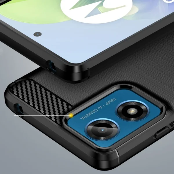 Tech-Protect TPUCarbon Case for Motorola Moto G24 / G24 Power / G04 - Blackeng