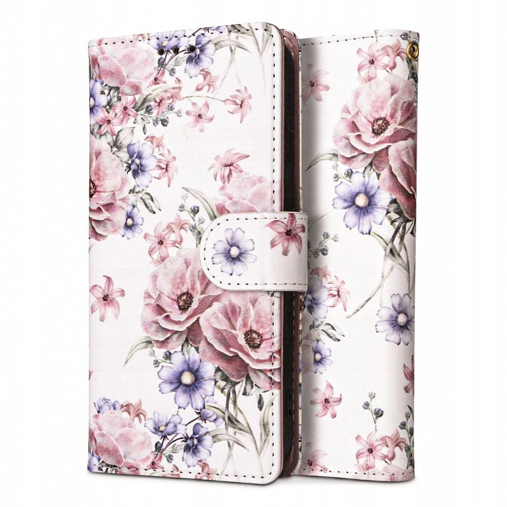 Tech-Protect Wallet Case for Samsung Galaxy A55 5G - Pink Flowerseng