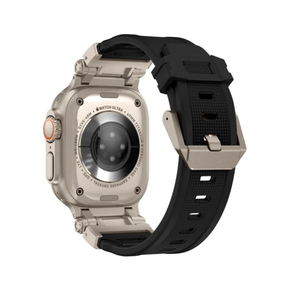 Tech-Protect Delta Pro Strap for Apple Watch 4 / 5 / 6 / 7 / 8 / 9 / SE / Ultra 1 / 2 (42/44/45/49 mm) - Black-Titaniumeng