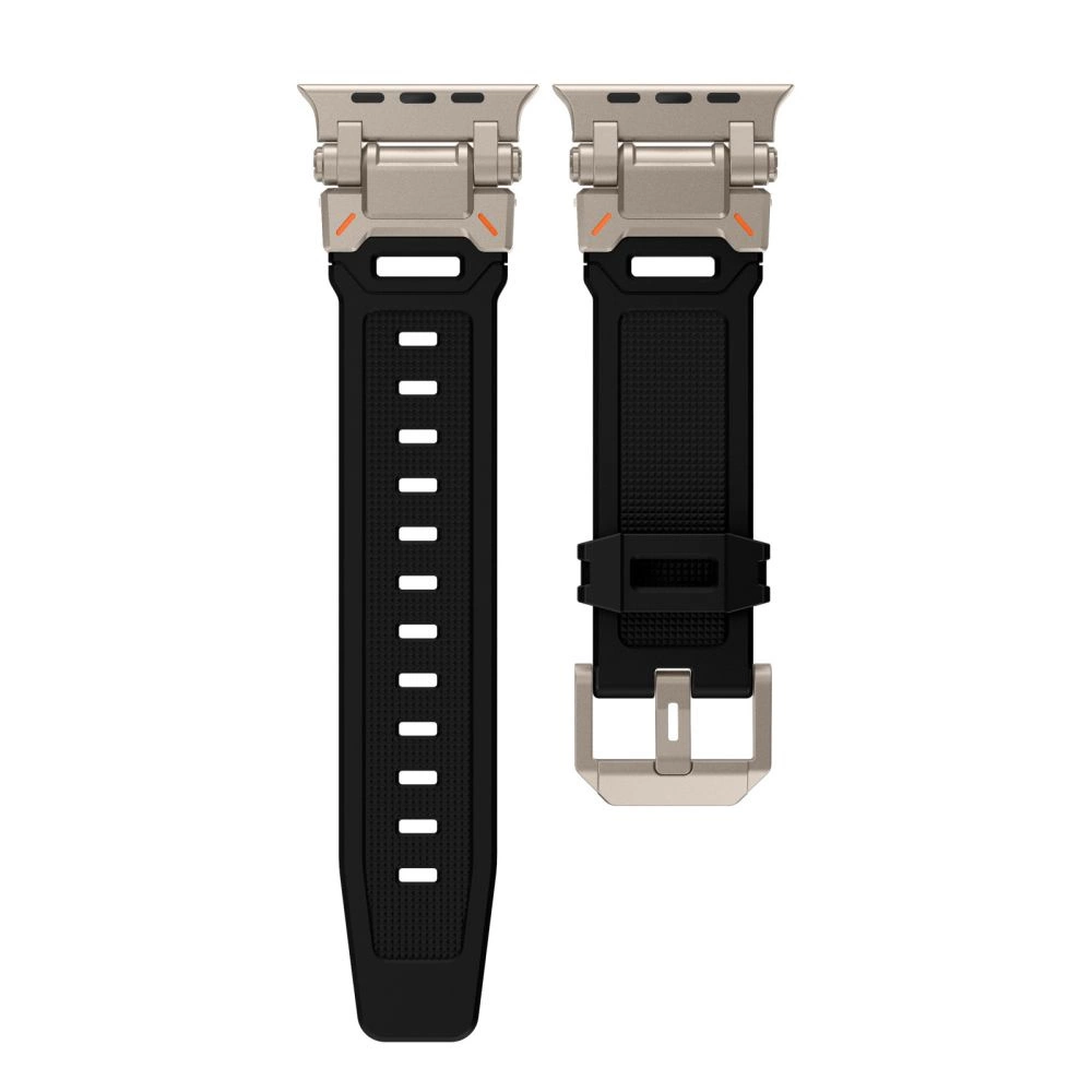 Tech-Protect Delta Pro Strap for Apple Watch 4 / 5 / 6 / 7 / 8 / 9 / SE / Ultra 1 / 2 (42/44/45/49 mm) - Black-Titaniumeng