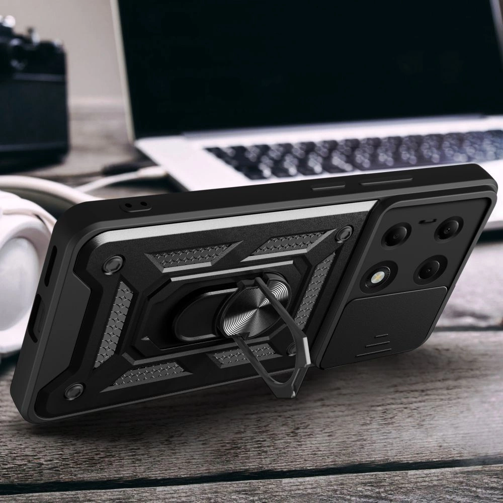 Tech-Protect CamShield Pro Case for Xiaomi Redmi Note 13 Pro 5G / Poco X6 5G - Blackeng