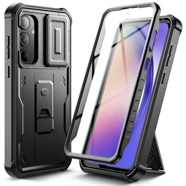 Tech-Protect Kevlar Cam+ Case for Samsung Galaxy A55 5G - Blackeng