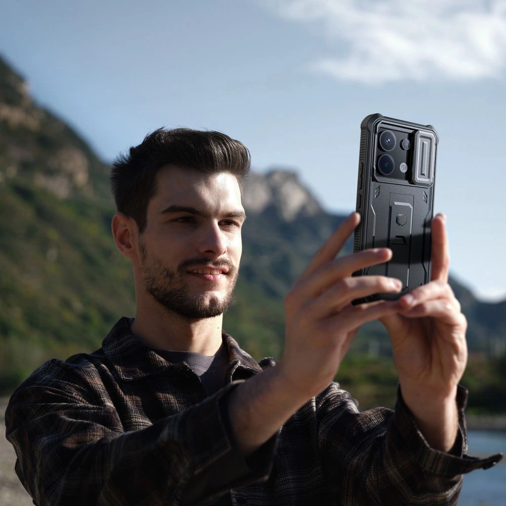 Tech-Protect Kevlar Cam+ Case for Xiaomi Redmi Note 13 Pro 5G / Poco X6 5G - Blackeng