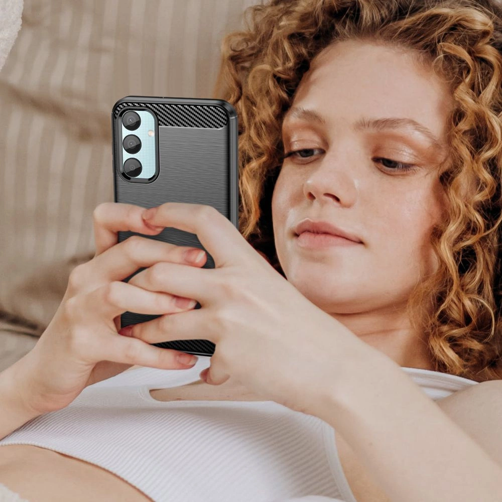 Tech-Protect TPUCarbon Case for Samsung Galaxy M15 5G - Blackeng
