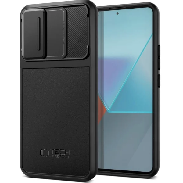 Tech-Protect Velar Cam+ Case for Xiaomi Redmi Note 13 Pro 5G / Poco X6 5G - Blackeng