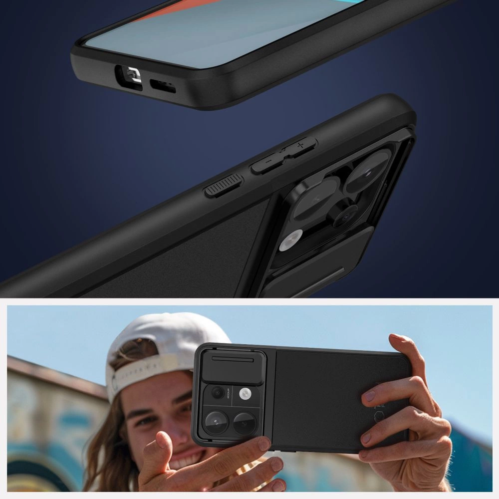 Tech-Protect Velar Cam+ Case for Xiaomi Redmi Note 13 Pro 5G / Poco X6 5G - Blackeng