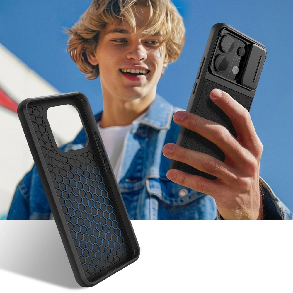 Tech-Protect Velar Cam+ Case for Xiaomi Redmi Note 13 Pro 5G / Poco X6 5G - Blackeng