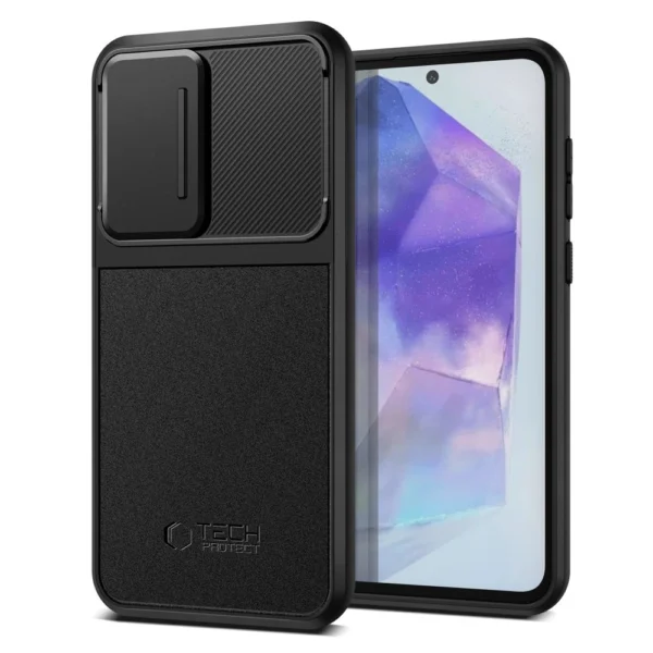 Tech-Protect Velar Cam+ Case for Samsung Galaxy A55 5G - Blackeng