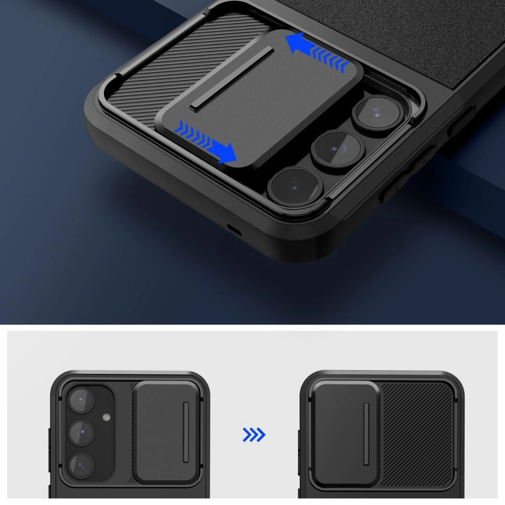 Tech-Protect Velar Cam+ Case for Samsung Galaxy A55 5G - Blackeng