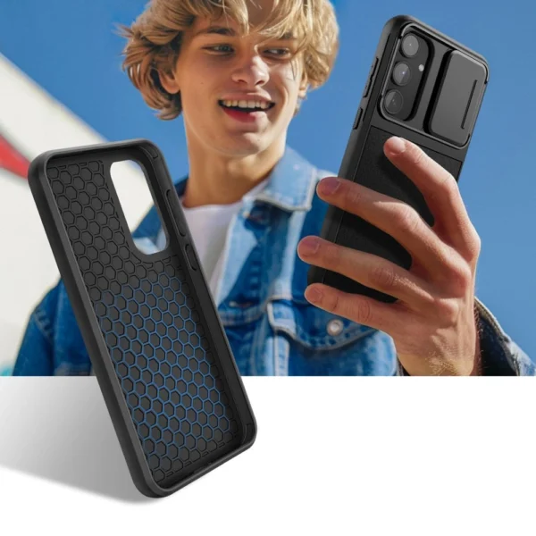 Tech-Protect Velar Cam+ Case for Samsung Galaxy A55 5G - Blackeng
