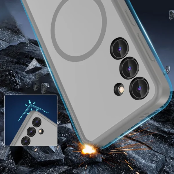 Tech-Protect MagMat MagSafe case for Samsung Galaxy S24 - titanium matteeng