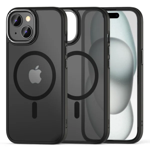 Tech-Protect MagMat 2 MagSafe iPhone 15 Case - Matte Blackeng