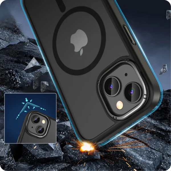 Tech-Protect MagMat 2 MagSafe iPhone 15 Case - Matte Blackeng