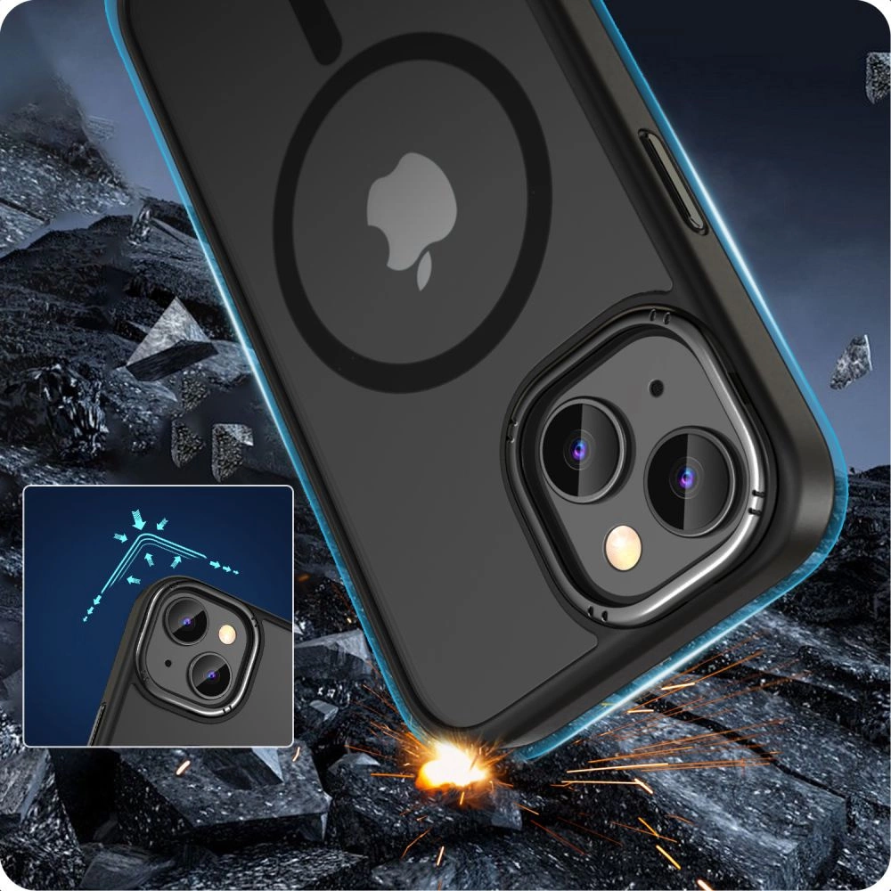 Tech-Protect MagMat 2 MagSafe iPhone 15 Case - Matte Blackeng