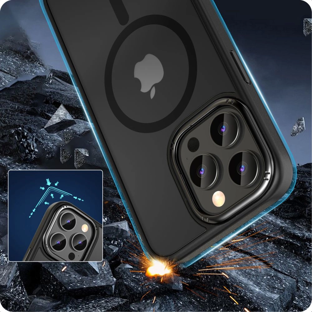 Tech-Protect MagMat 2 MagSafe Case for iPhone 15 Pro Max - Matte Blackeng