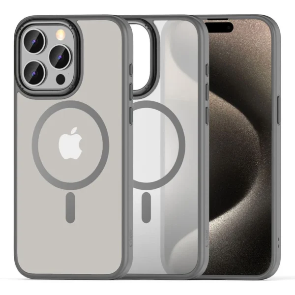 Tech-Protect MagMat 2 MagSafe case for iPhone 15 Pro Max - titanium matteeng