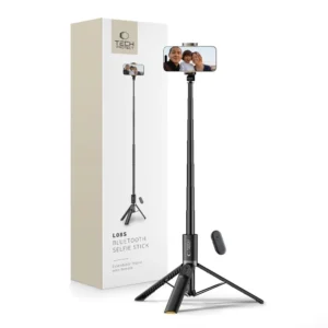 Tech-Protect L08S Bluetooth Selfie Stick with Remote Control, Tripod up to 141cm - Blackeng