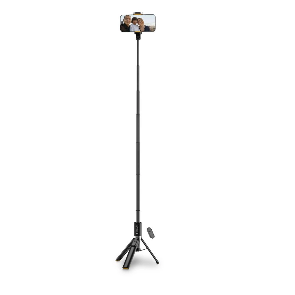 Tech-Protect L08S Bluetooth Selfie Stick with Remote Control, Tripod up to 141cm - Blackeng