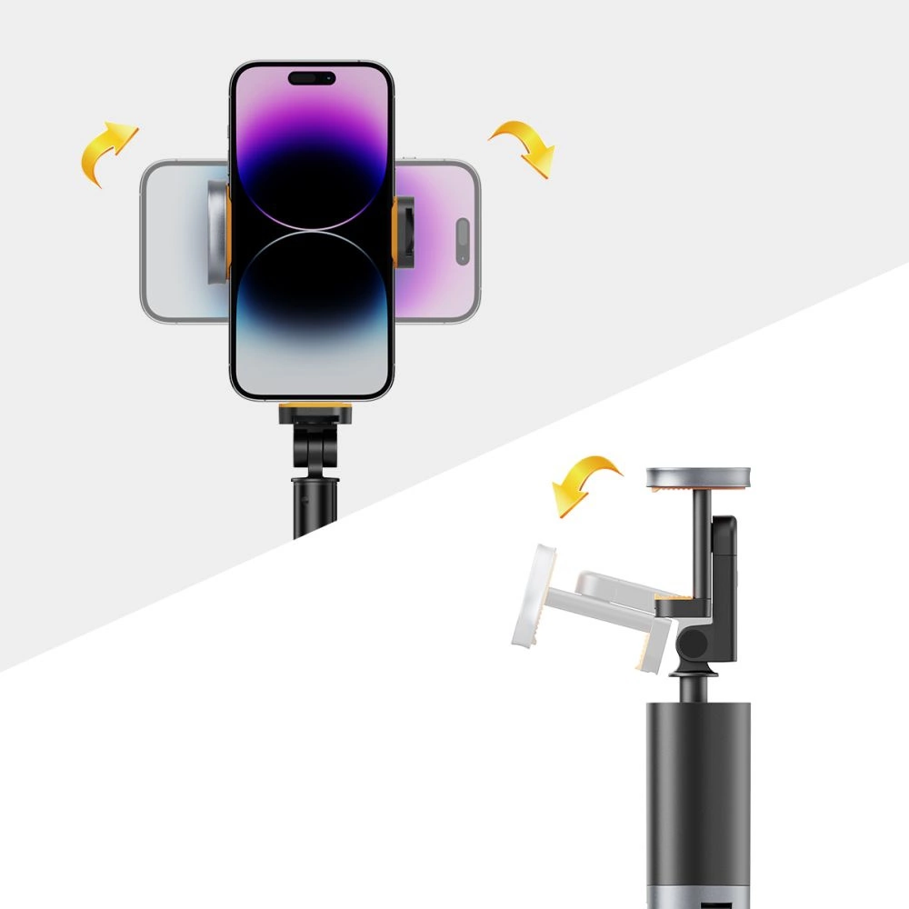 Tech-Protect L08S Bluetooth Selfie Stick with Remote Control, Tripod up to 141cm - Blackeng