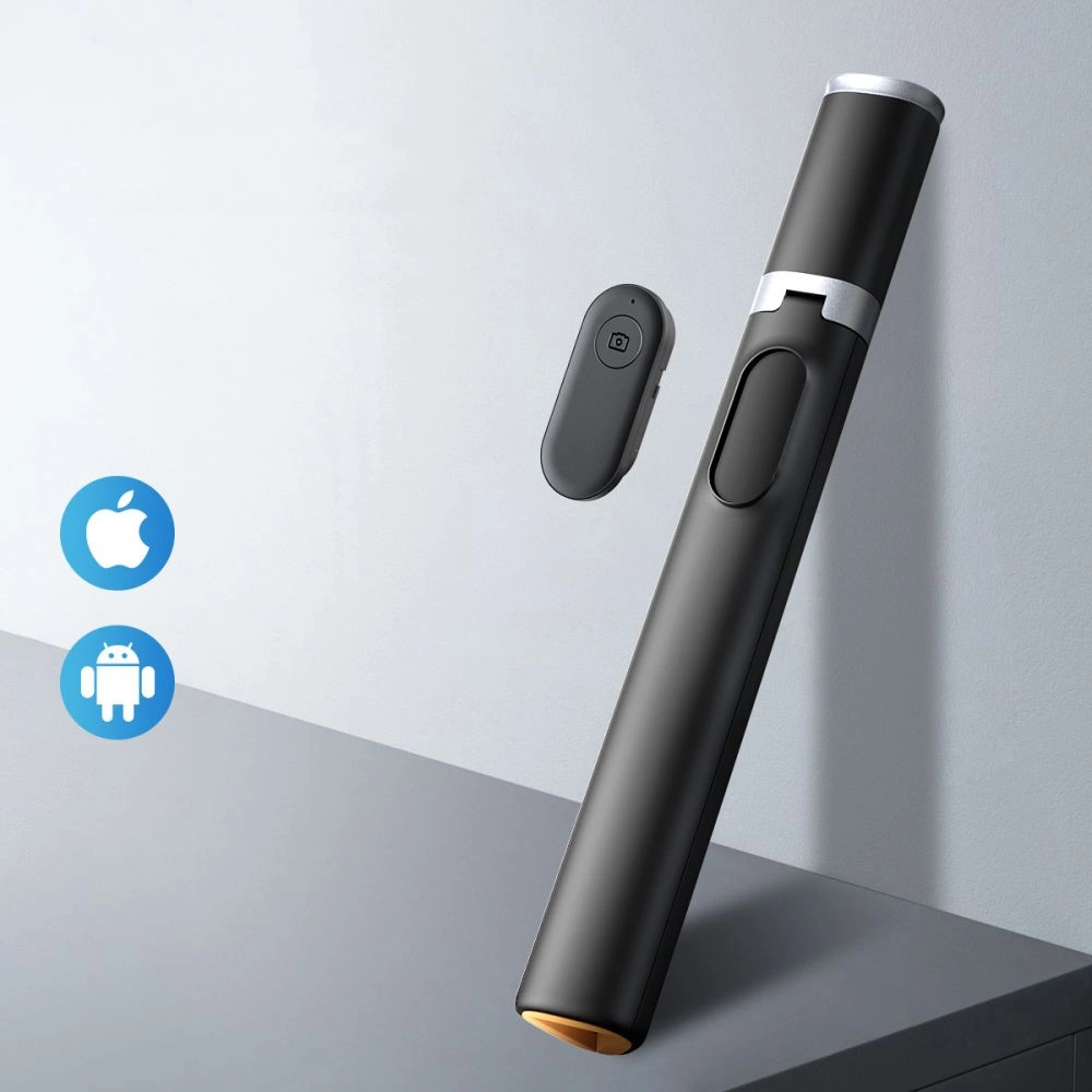 Tech-Protect L08S Bluetooth Selfie Stick with Remote Control, Tripod up to 141cm - Blackeng