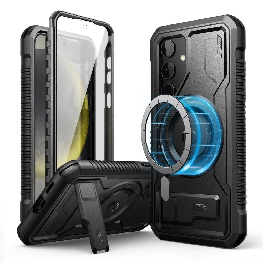 Tech-Protect Kevlar MagSafe+ Case for Samsung Galaxy S24 - Blackeng
