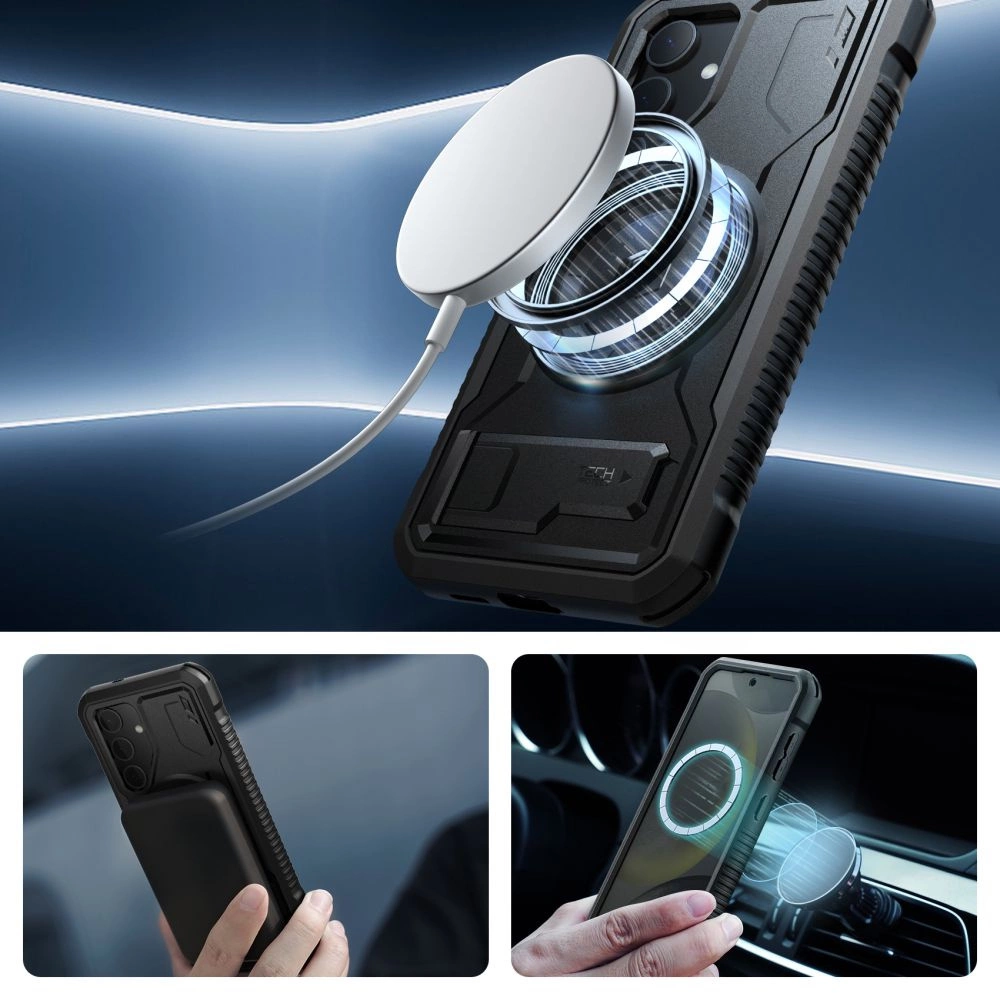 Tech-Protect Kevlar MagSafe+ Case for Samsung Galaxy S24+ - Blackeng