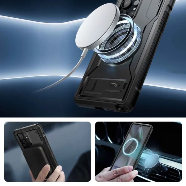 Tech-Protect Kevlar MagSafe+ Case for Samsung Galaxy S24 Ultra - Blackeng