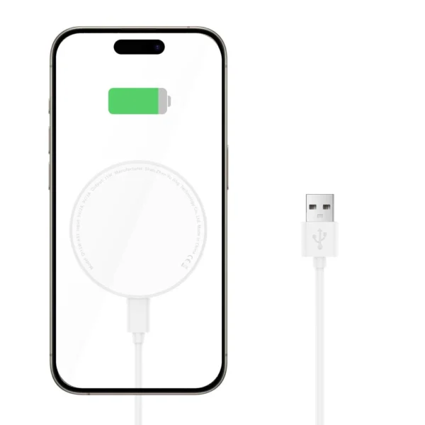 Tech-Protect QI15W-A33 Inductive Charger with MagSafe and Stand with USB-A / USB-C Cable - Whiteeng