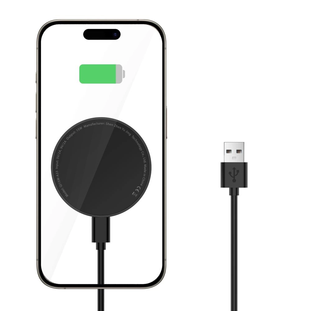 Tech-Protect QI15W-A33 Inductive Charger with MagSafe and Stand with USB-A / USB-C Cable - Blackeng