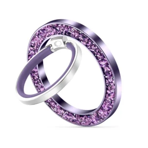 Tech-Protect MMR200 magnetic holder / ring with MagSafe - purple with crystalseng