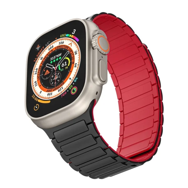 Tech-Protect IconBand Magnetic Strap for Apple Watch 4 / 5 / 6 / 7 / 8 / 9 / SE / Ultra 1 / 2 (42/44/45/49 mm) - Black-Redeng