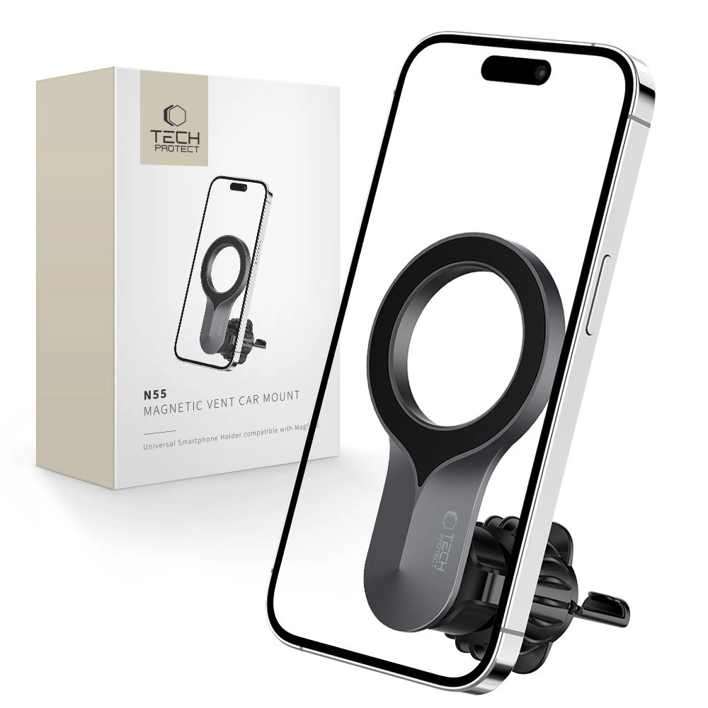 Tech-Protect N55 Magnetic Car Phone Holder with MagSafe for Air Vent - Blackeng