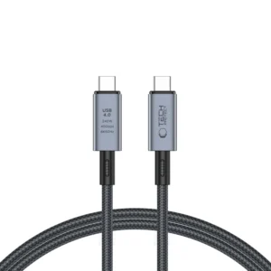 Tech-Protect UltraBoost Max USB-C 4.0 / USB-C 4.0 PD Cable 240W 8K 40Gbps 1m - Grayeng