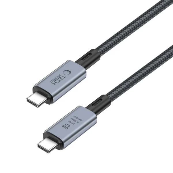 Tech-Protect UltraBoost Max USB-C 4.0 / USB-C 4.0 PD Cable 240W 8K 40Gbps 1m - Grayeng
