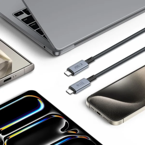 Tech-Protect UltraBoost Max USB-C 4.0 / USB-C 4.0 PD 240W 8K 40Gbps 2m cable - grayeng