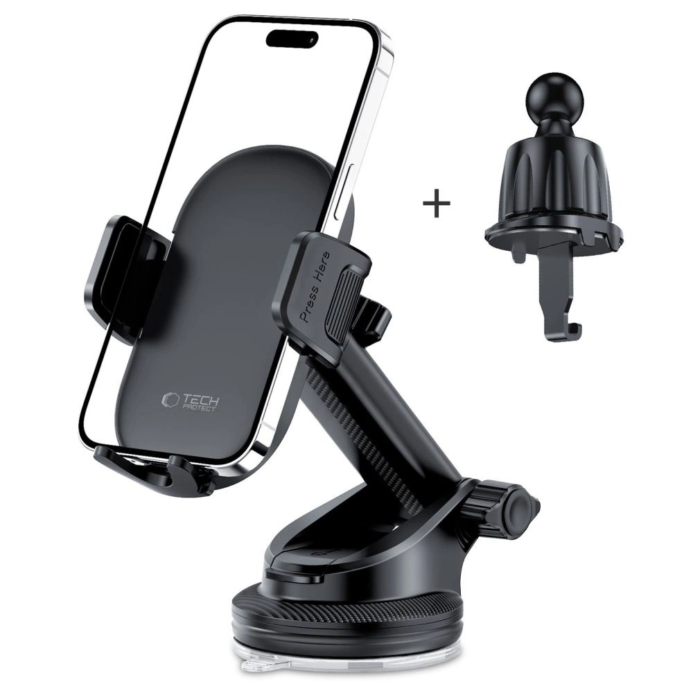 Tech-Protect V7 Car Phone Holder for Cockpit/Air Vent - Blackeng