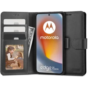 Tech-Protect Wallet Case for Motorola Edge 50 Fusion 5G - Blackeng