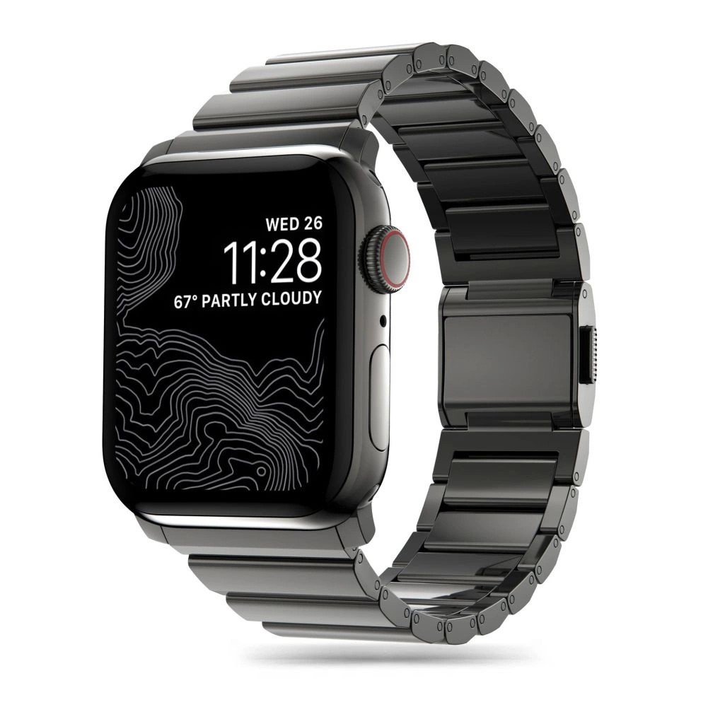 Tech-Protect SteelBand for Apple Watch 4 / 5 / 6 / 7 / 8 / 9 / SE / Ultra 1 / 2 (42/44/45/49 mm) - blackeng
