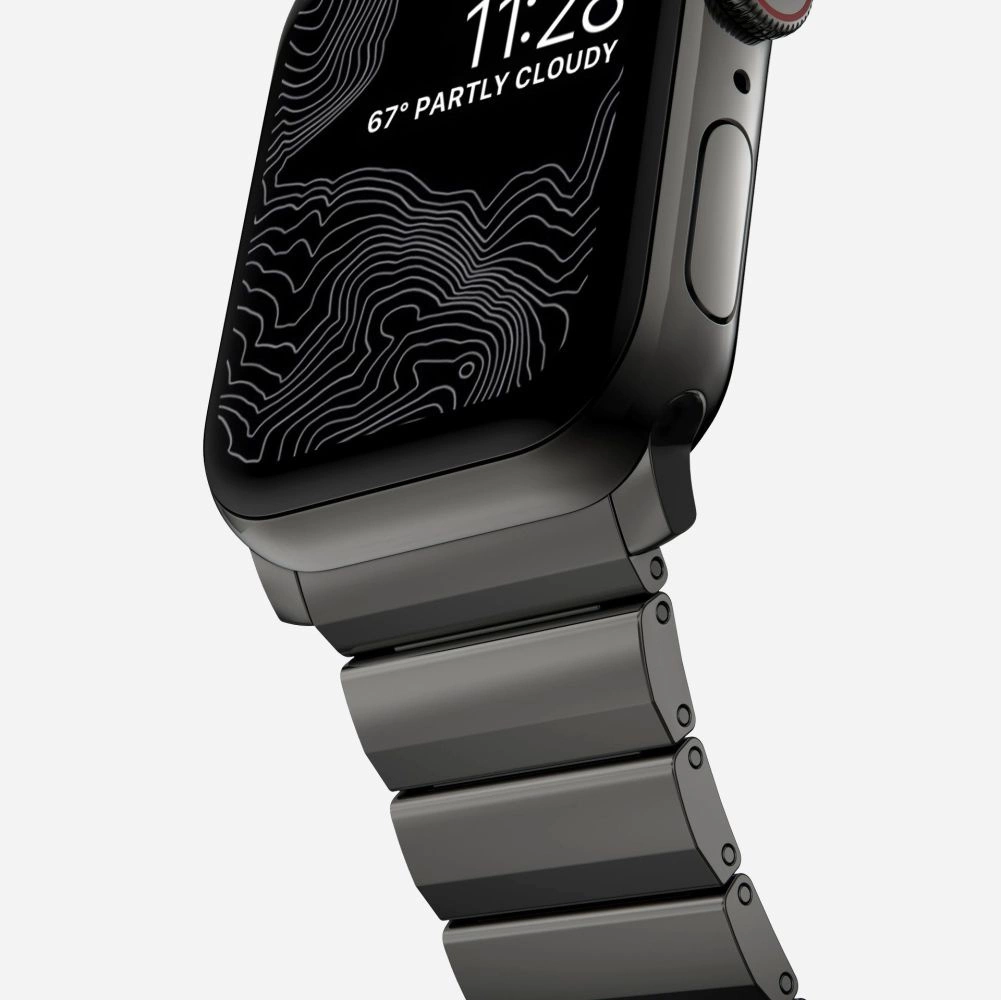 Tech-Protect SteelBand for Apple Watch 4 / 5 / 6 / 7 / 8 / 9 / SE / Ultra 1 / 2 (42/44/45/49 mm) - blackeng