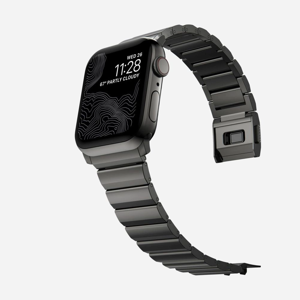 Tech-Protect SteelBand for Apple Watch 4 / 5 / 6 / 7 / 8 / 9 / SE / Ultra 1 / 2 (42/44/45/49 mm) - blackeng