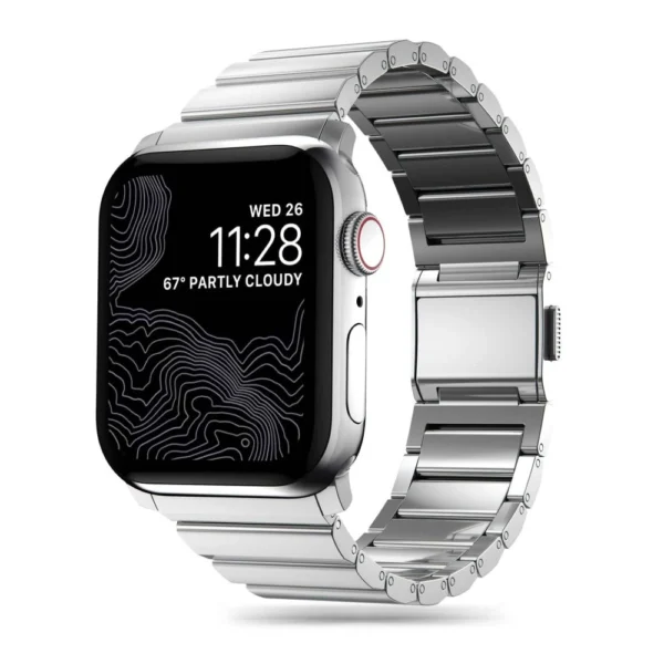 Tech-Protect SteelBand for Apple Watch 4 / 5 / 6 / 7 / 8 / 9 / SE / Ultra 1 / 2 (42/44/45/49 mm) - silvereng