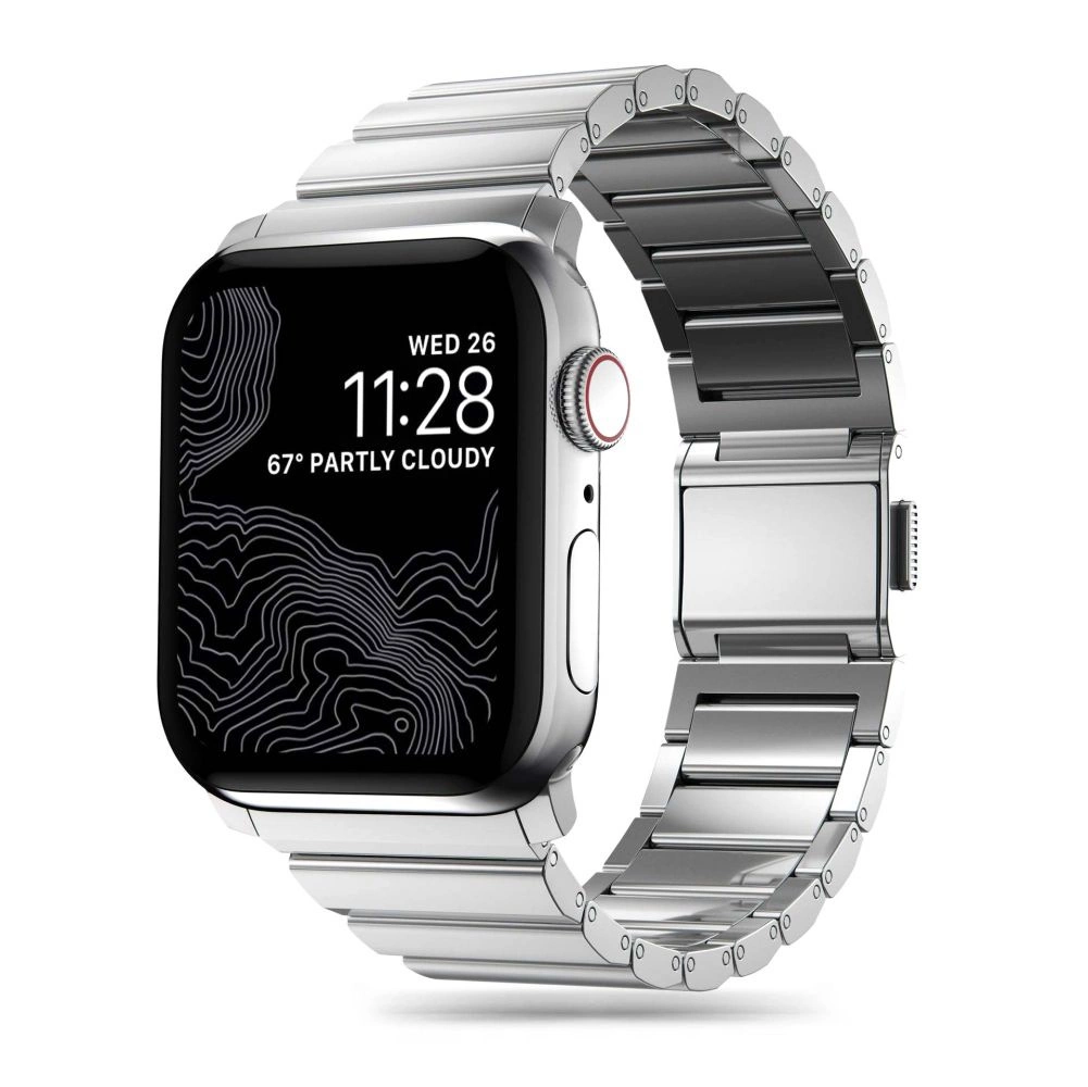Tech-Protect SteelBand for Apple Watch 4 / 5 / 6 / 7 / 8 / 9 / SE / Ultra 1 / 2 (42/44/45/49 mm) - silvereng