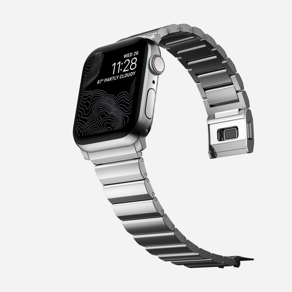Tech-Protect SteelBand for Apple Watch 4 / 5 / 6 / 7 / 8 / 9 / SE / Ultra 1 / 2 (42/44/45/49 mm) - silvereng