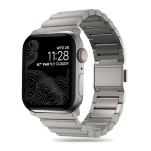 Tech-Protect SteelBand for Apple Watch 4 / 5 / 6 / 7 / 8 / 9 / SE / Ultra 1 / 2 (42/44/45/49 mm) - titaniumeng