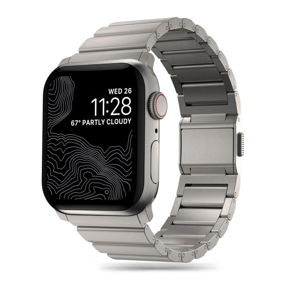 Tech-Protect SteelBand for Apple Watch 4 / 5 / 6 / 7 / 8 / 9 / SE / Ultra 1 / 2 (42/44/45/49 mm) - titaniumeng