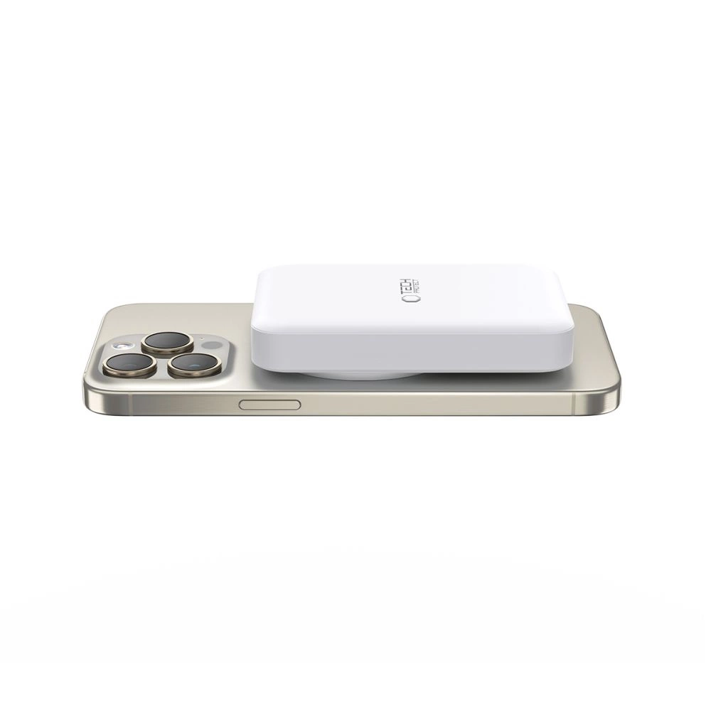 Tech-Protect LifeMag PB11 Powerbank with MagSafe 10000mAh 15W USB-C port - white + USB-C cableeng